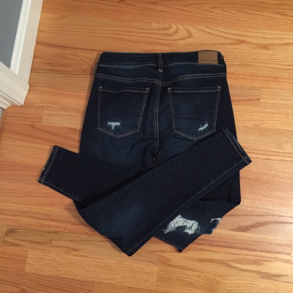 AMERICAN EAGLE Distressed Jeggings -Super Stretch - Picture 5 of 14